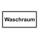 Türhinweisschild "Waschraum" 3er Pack Folie selbstklebend 200 x 100 mm