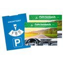 2 Fahrtenbücher für PKW DIN A6 quer mit 1...