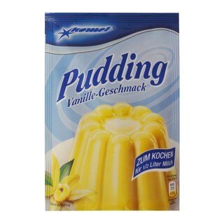 Komet Pudding Vanille-Geschmack 40 g zum Kochen Puddingpulver Puddingdessert Dessert Dessertpulver