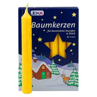 16er Pack Baumkerzen natur ca. 15 x 125 mm (16 x 12 Stück)