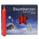 20er Pack Baumkerzen rot ca. 13 x 105 mm (20 x 20...