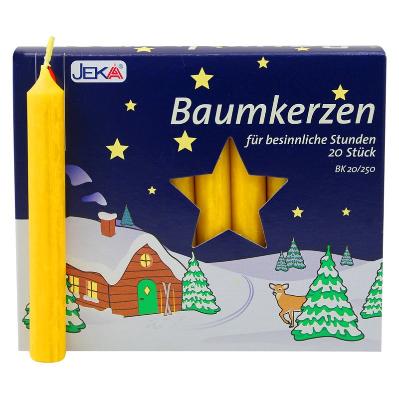 20er Pack Baumkerzen Rot – Ca. 13 X 105 Mm, Je 20 Stück (insgesamt 400 Stück), Für Weihnachtsbaum & Pyramiden