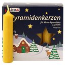 24er Pack Pyramidenkerzen klein, natur ca. 14 x 74 mm (24...