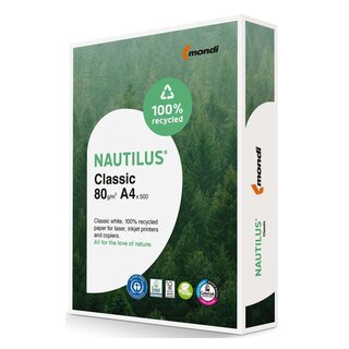 Mondi NAUTILUS Classic - A4, 80 g/qm, weiß, 500 Blatt