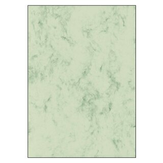 Sigel® Marmor-Papier, pastellgrün, A4, 90 g/qm, 100 Blatt