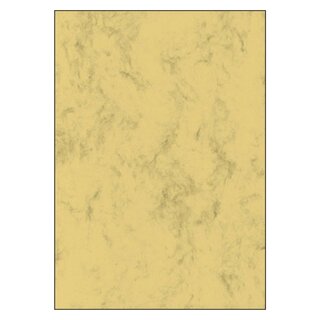 Sigel® Marmor-Papier, sandbraun, A4, 200 g/qm, 50 Blatt