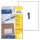 Avery Zweckform® 6119 Universal-Etiketten, 210 x 297 mm, 30 Bogen/30 Etiketten, weiß