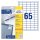 Avery Zweckform® 6121 Universal-Etiketten, 38 x 21,2 mm, 30 Bogen/1.950 Etiketten, weiß