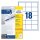 Avery Zweckform® 6171 Universal-Etiketten, 64 x 45 mm, 30 Bogen/540 Etiketten, weiß