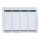 Leitz 1680 PC-beschriftbare Rückenschilder zum Einstecken - Karton, kurz/breit, 100 Stück, lichtgrau