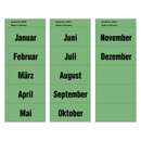 Inhaltsschilder Monatsnamen - Beutel mit 96 Stück (= 8x12...