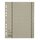 Elba Trennblätter mit Perforation - A4 Überbreite, grau, 100 Stück