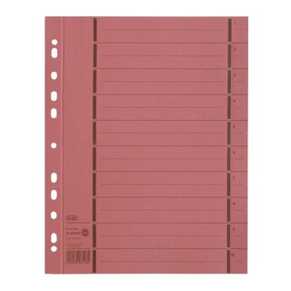 Elba Trennblätter mit Perforation - A4 Überbreite, rot, 100 Stück