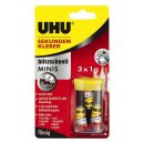 UHU® SEKUNDENKLEBER blitzschnell MINIS flüssig 3x1 g