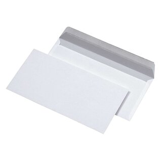 MAILmedia® Briefumschläge DIN lang (220x110 mm), ohne Fenster, haftklebend, 80 g/qm, 25 Stück