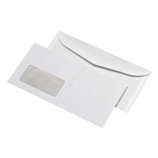 KUVERMATIC® Kompaktumschläge mit Fenster (229x125 mm), gummiert, 75 g/qm, 1.000 Stück