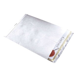 Versandtaschen aus Tyvek® C4, mit Fenster, 54 g/qm, weiß, 20 Stück