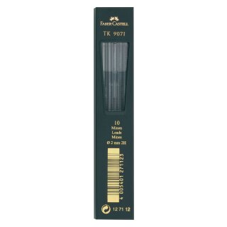 Faber-Castell Fallmine TK® für Fallminenstift - 2 mm, Härtegrad 2H, tiefschwarz