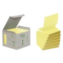 Post-it® Recycling Z-Notes - 76 x 76 mm, pastellgelb