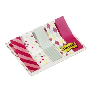 Post-it® Index im Etui - Motiv Candy Collection, Mini, 5 x 20 Haftstreifen