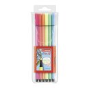Stabilo® Fasermaler Pen 68 - Etui, 6 Farben 6806-1