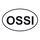 Autoaufkleber "oval" mit "OSSI" Folie 170 x 105 mm