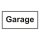 Türhinweisschild "Garage", Folie selbstklebend, 200 x 100 mm, 3 Stück/Bogen