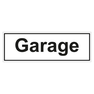 Türhinweisschild Garage 3er Pack Folie selbstklebend 297 x 100 mm