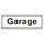 Türhinweisschild "Garage" 3er Pack Folie selbstklebend 297 x 100 mm