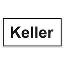 Türhinweisschild "Keller" 3er Pack Folie selbstklebend 200 x 100 mm