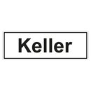Türhinweisschild "Keller" 3er Pack Folie selbstklebend 297 x 100 mm
