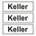 Türhinweisschild "Keller" 3er Pack Folie selbstklebend 297 x 100 mm