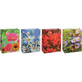 TSI 12er Pack Geschenktüte groß ca. 26 x 13,5 x 32 cm FRÜHLING 15