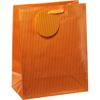 TSI 4er Pack Geschenktüte mittel ca. 18 x 10 x 23 cm N. ORANGE