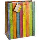 TSI 12er Pack Geschenktüte groß ca. 26 x 13,5 x 32 cm STREIFEN
