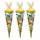 3er Pack Schultüte "Tier - ABC", 22 cm rund