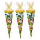 3er Pack Schultüte "Tier - ABC", 35 cm rund