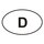 Autoaufkleber "oval" mit D