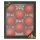 Krebs Glas Lauscha Weihnachtskugeln Rot matt 8 Stück/Set, Ø 7 cm
