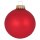 Krebs Glas Lauscha Weihnachtskugeln Rot matt 8 Stück/Set, Ø 7 cm