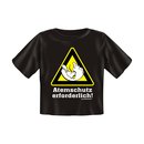Baby T-Shirt bedruckt - Atemschutz erforderlich