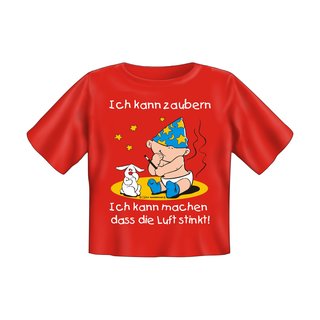 Baby T-Shirt bedruckt - kann zaubern Luft stinkt