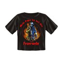 Baby T-Shirt bedruckt - Papa ist bei Feuerwehr