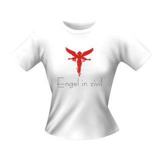Damen T-Shirt - Motiv/Spruch Engel in Zivil