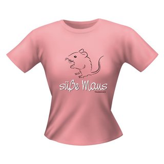 Damen T-Shirt - Motiv/Spruch süsse Maus