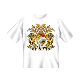 T-Shirt mit Motiv/Spruch Bayern Löwenwappen