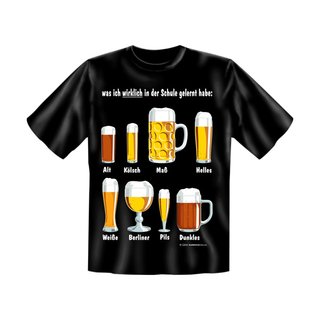 T-Shirt mit Motiv/Spruch Biersorten