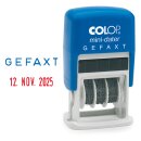 Datumstempel COLOP® Mini-Dater mit "GEFAXT"...
