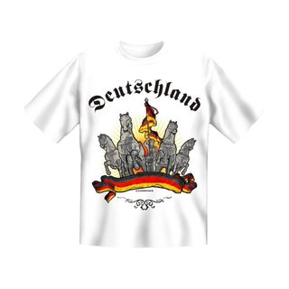 T-Shirt mit Motiv/Spruch Deutschland mit Pferd