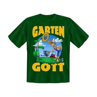 T-Shirt mit Motiv/Spruch Gartengott